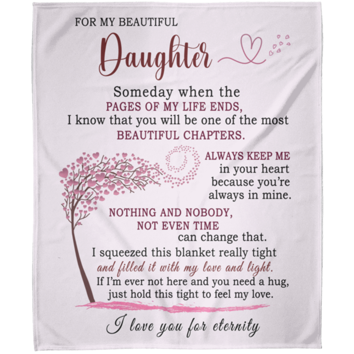 Beautiful Gift for Daughter - Blanket