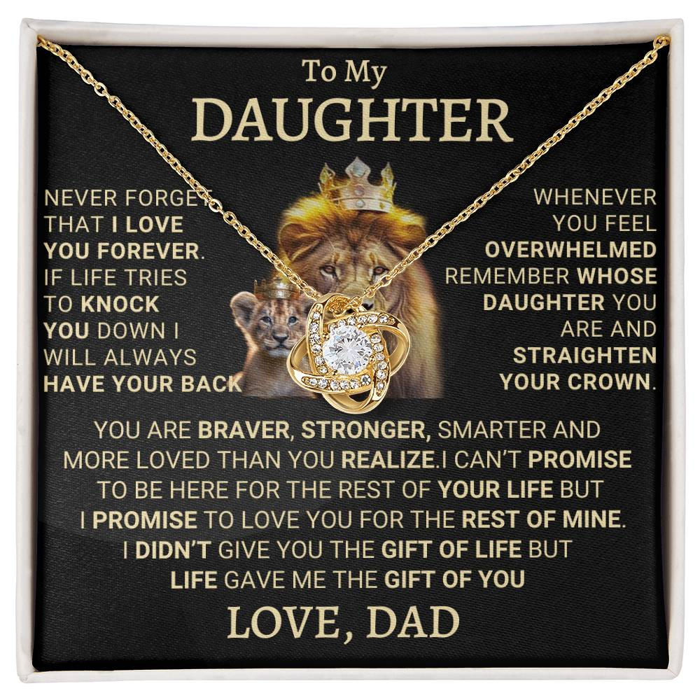 Gift for Daughter from Dad – A Beautiful Father-Daughter Necklace - Valentine gifts daughter