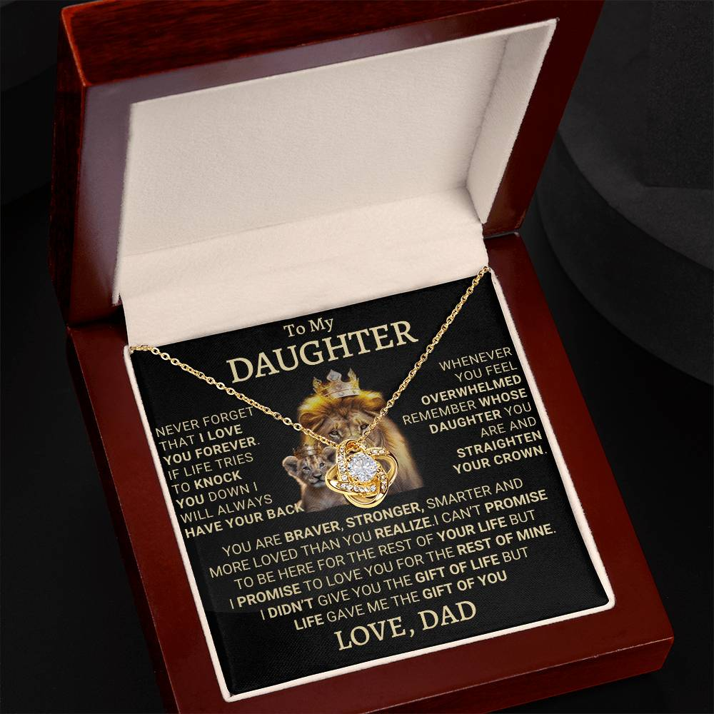 Gift for Daughter from Dad – A Beautiful Father-Daughter Necklace - Valentine gifts daughter