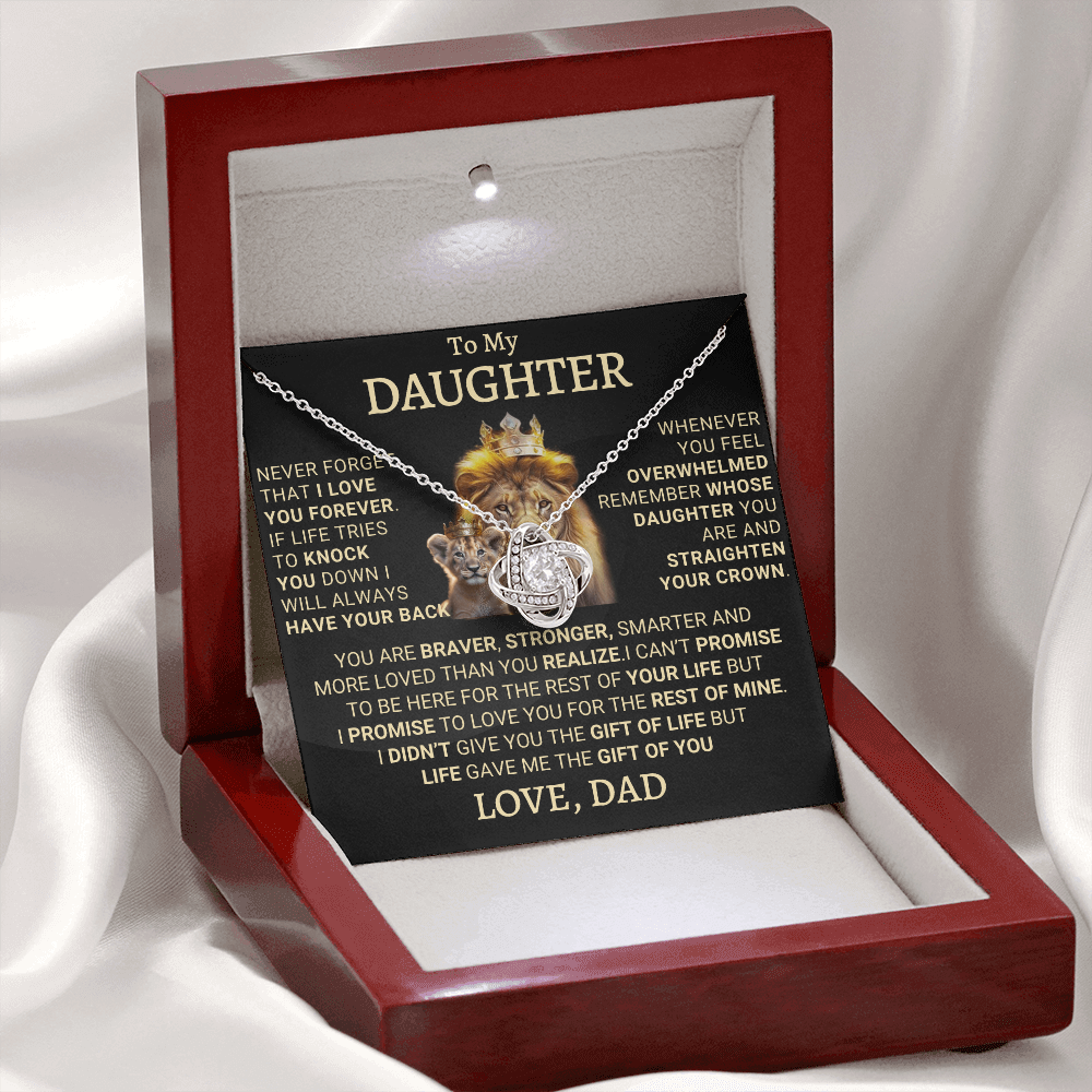 Gift for Daughter from Dad – A Beautiful Father-Daughter Necklace - Valentine gifts daughter