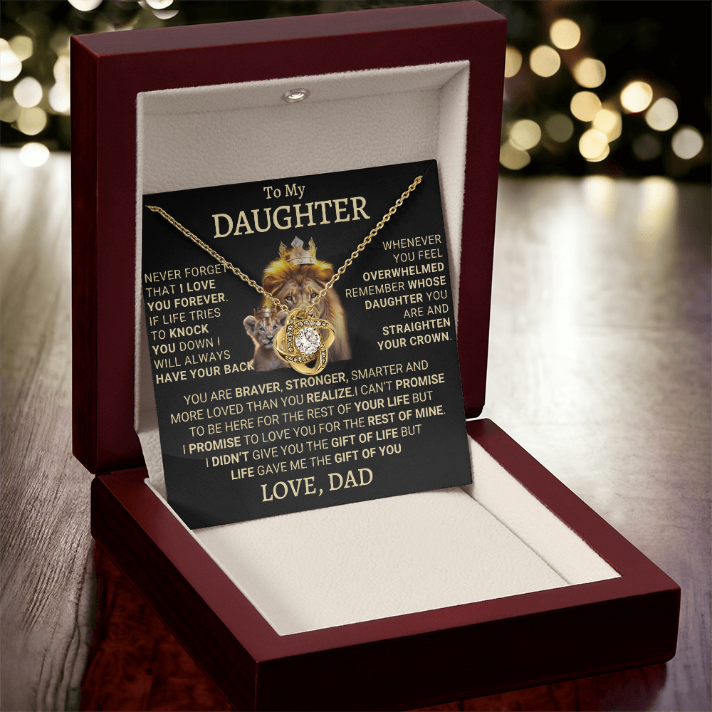 Gift for Daughter from Dad – A Beautiful Father-Daughter Necklace - Valentine gifts daughter