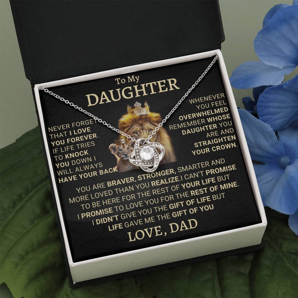 Gift for Daughter from Dad – A Beautiful Father-Daughter Necklace - Valentine gifts daughter