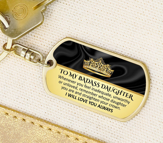 Perfect Heartfelt Keepsake Gift for Daughter bk- Keychain - TFG