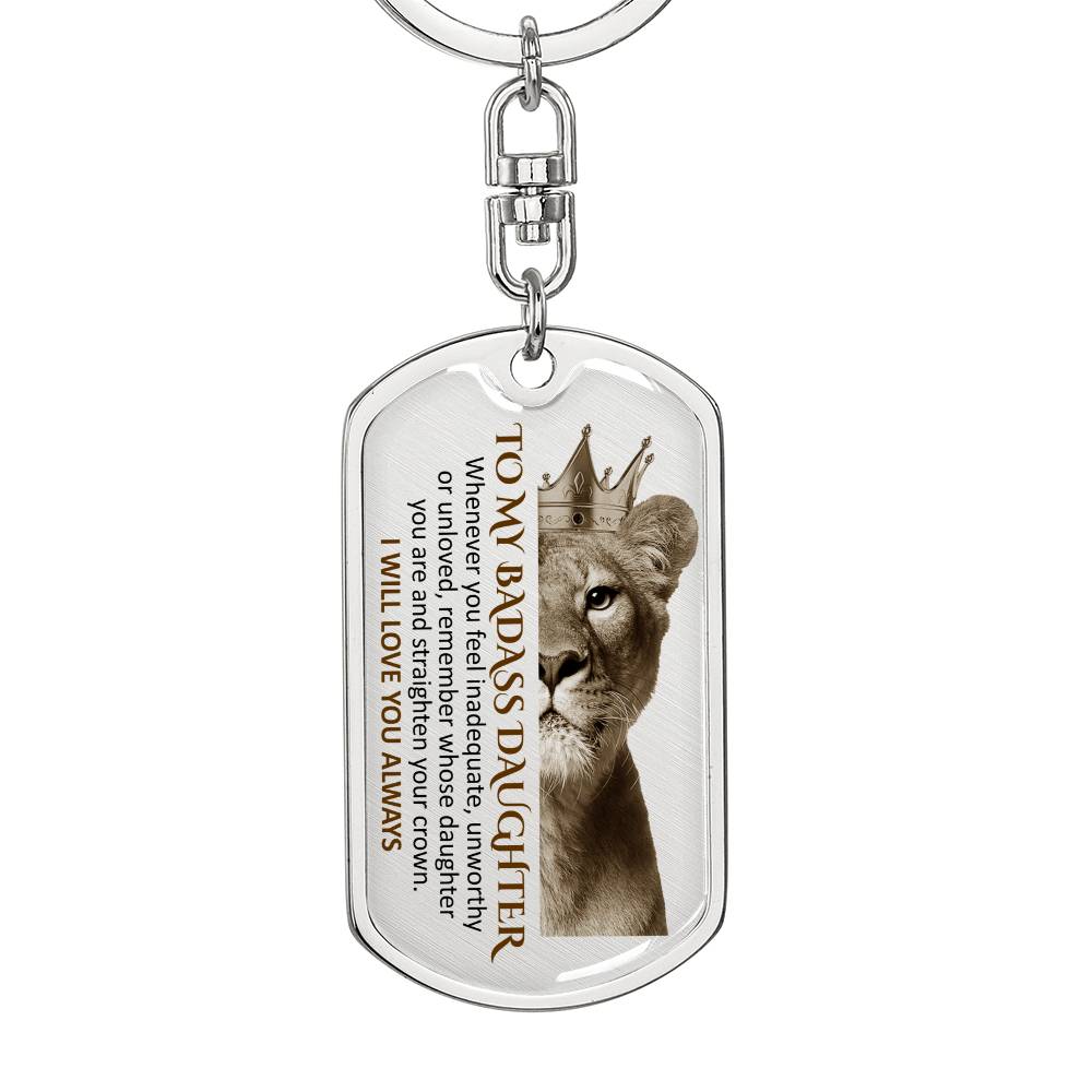 (ALMOST SOLD OUT) Keepsake for Daughter - I will always love you Keychain