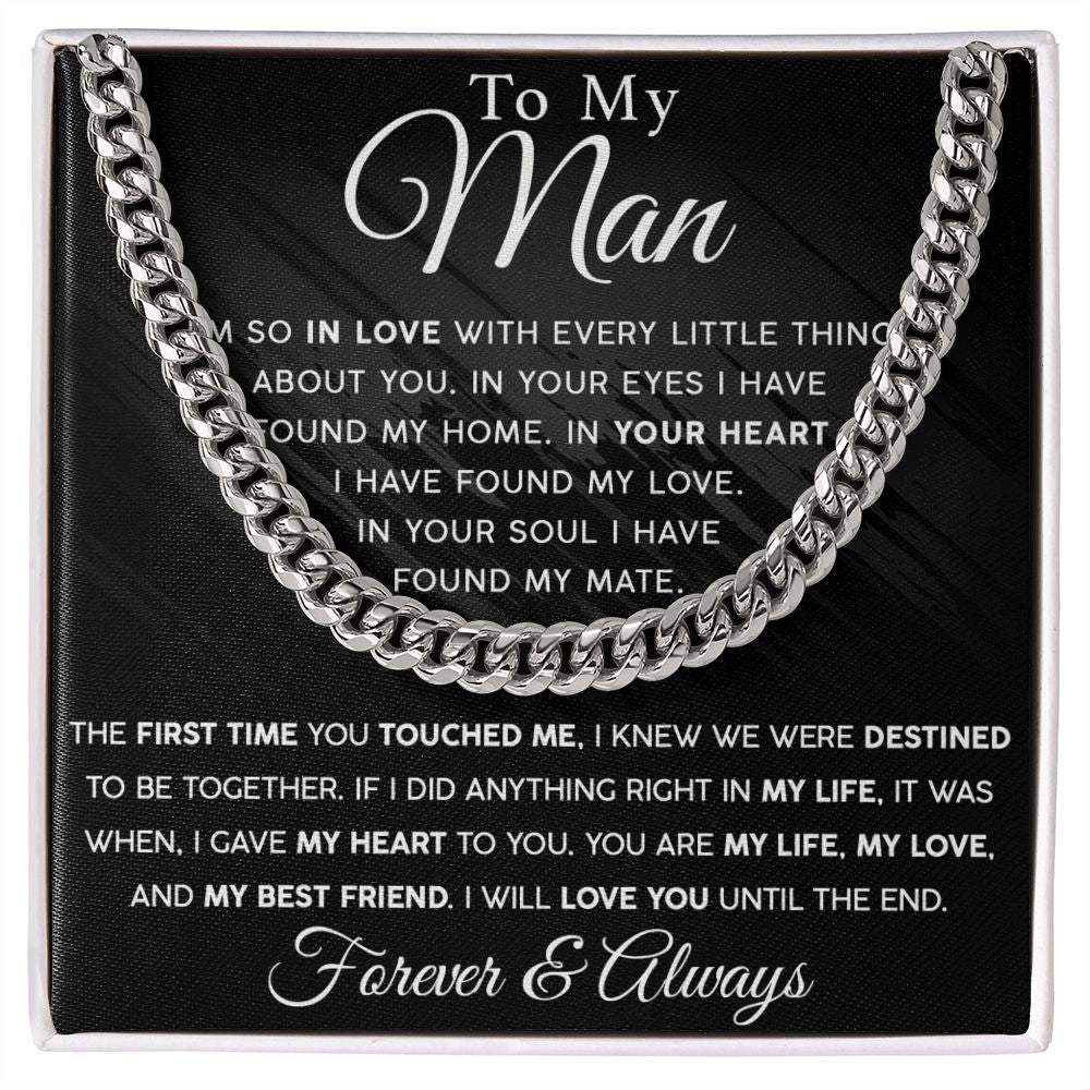 (ALMOST SOLD OUT) My Man-My Heart My Life Cuban Chain Link