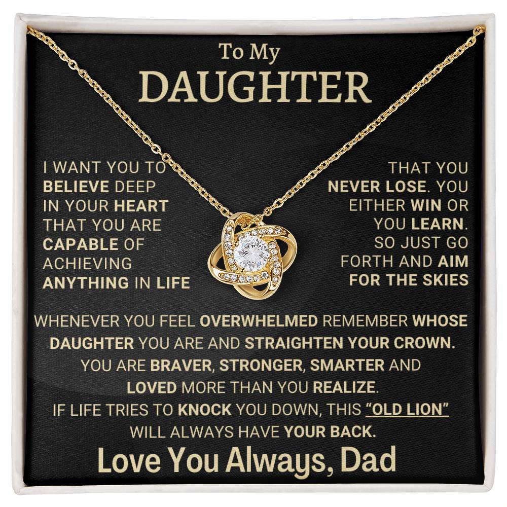 Heartfelt Gift for Daughter from Dad - You never lose - tfg