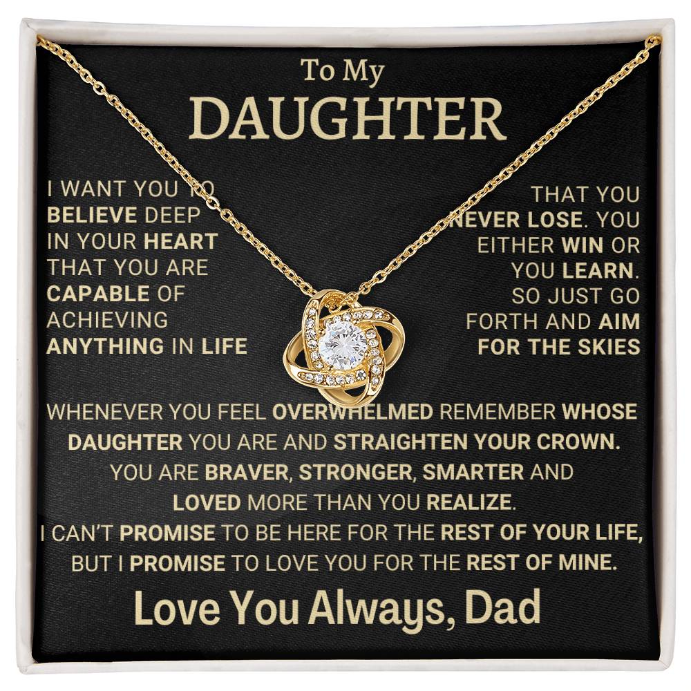 Heartfelt Gift for Daughter from Dad - Promise