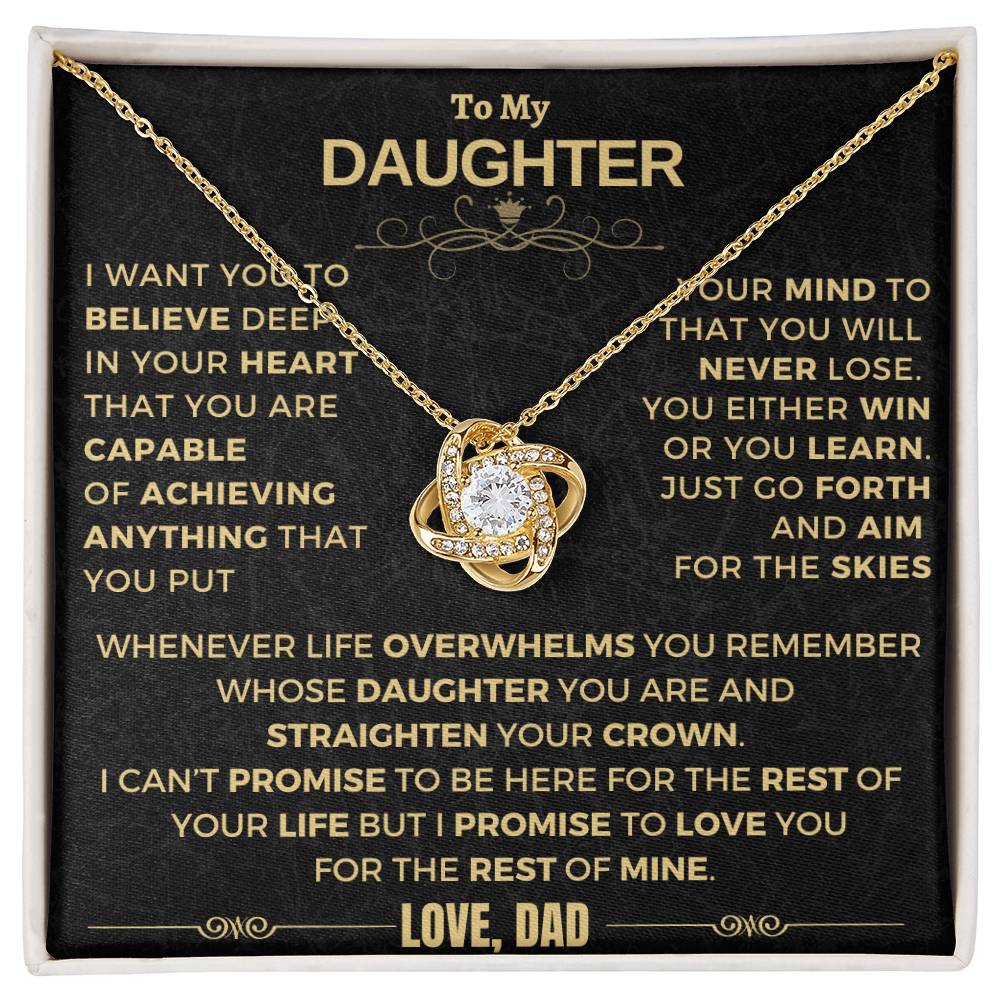 (ALMOST SOLD OUT) Gift for Daughter from DAD - Believe - LK