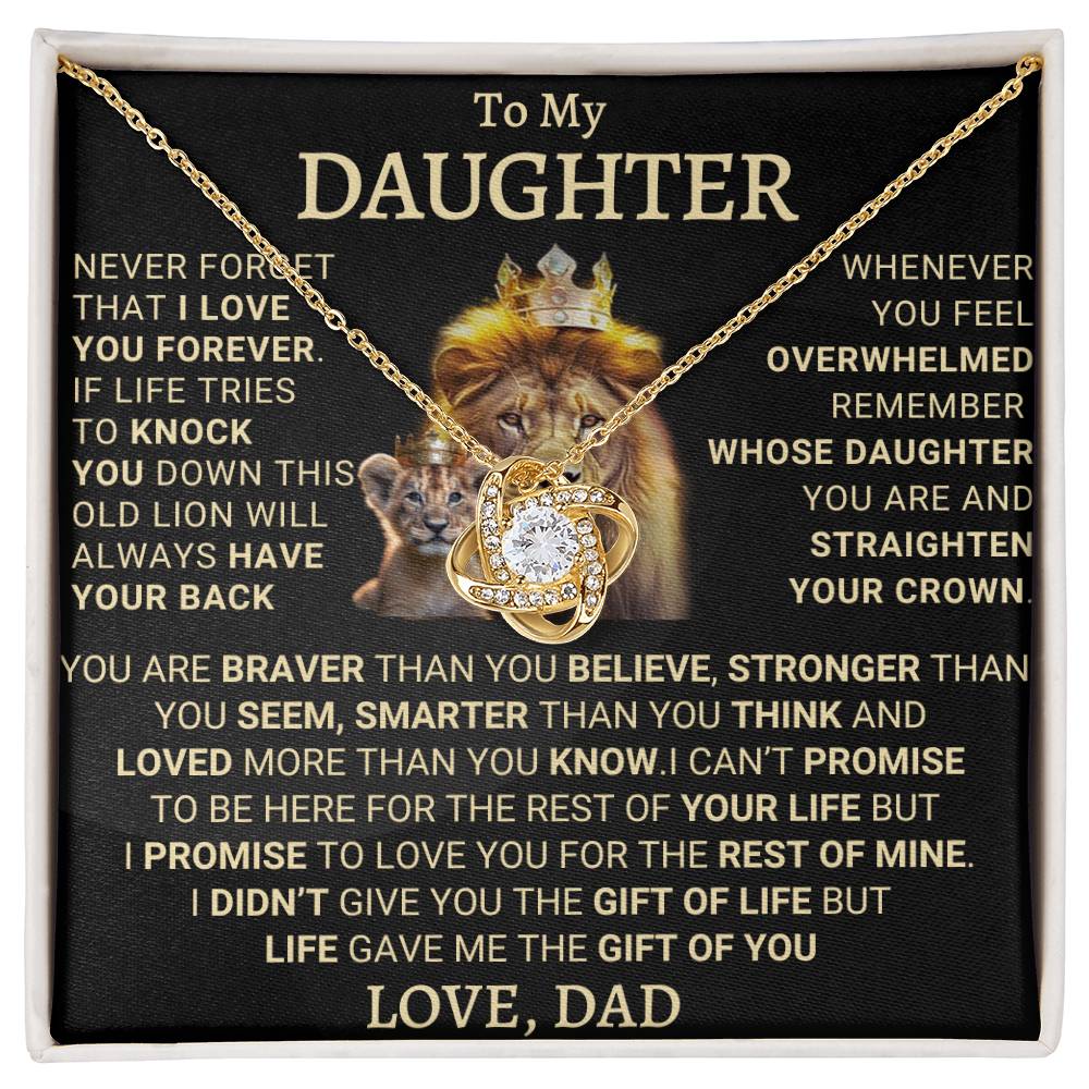 Heartfelt Gift for Daughter from Dad - This Old Lion Will Always Have Your Back