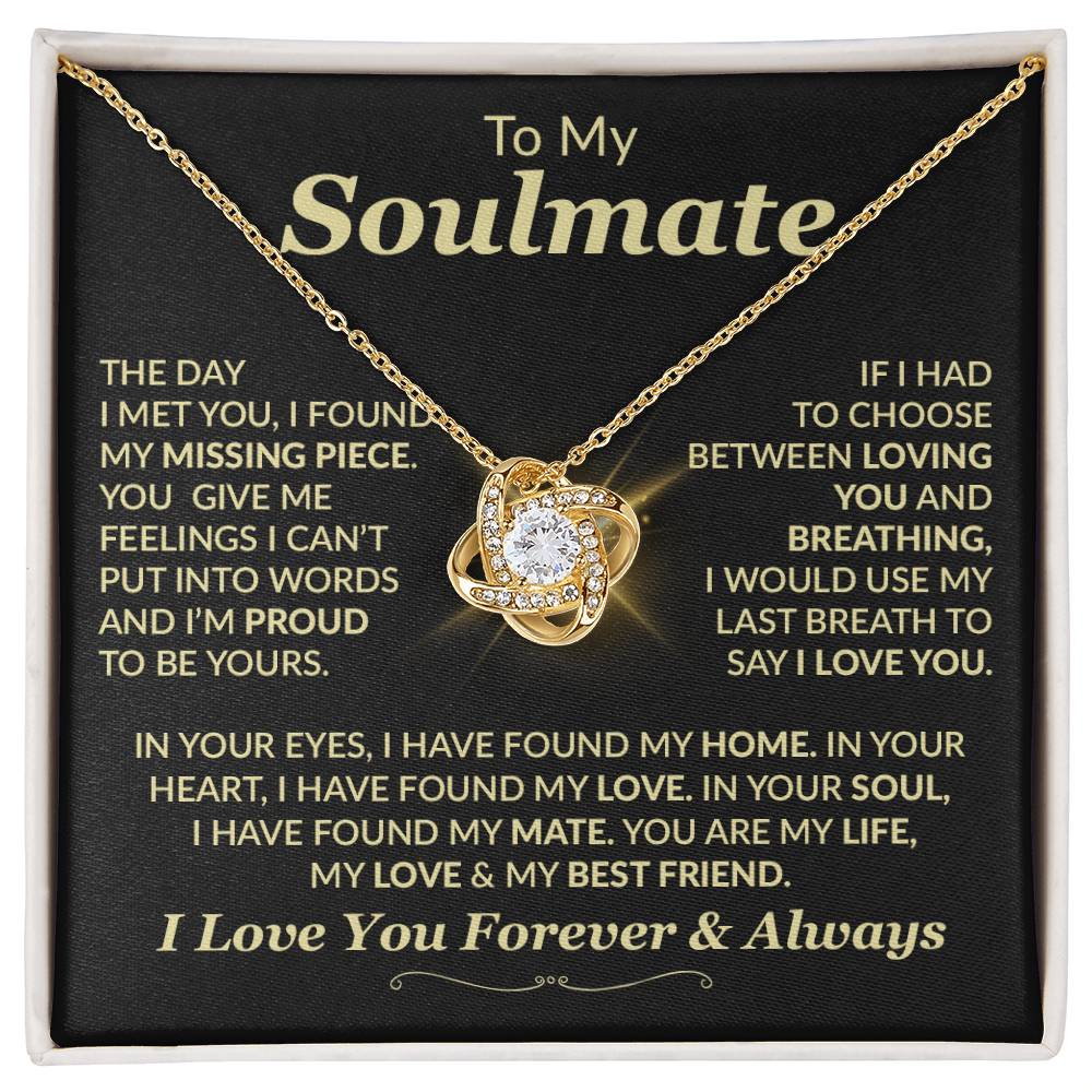 Heartfelt Gift for Soulmate - My love, my best friend