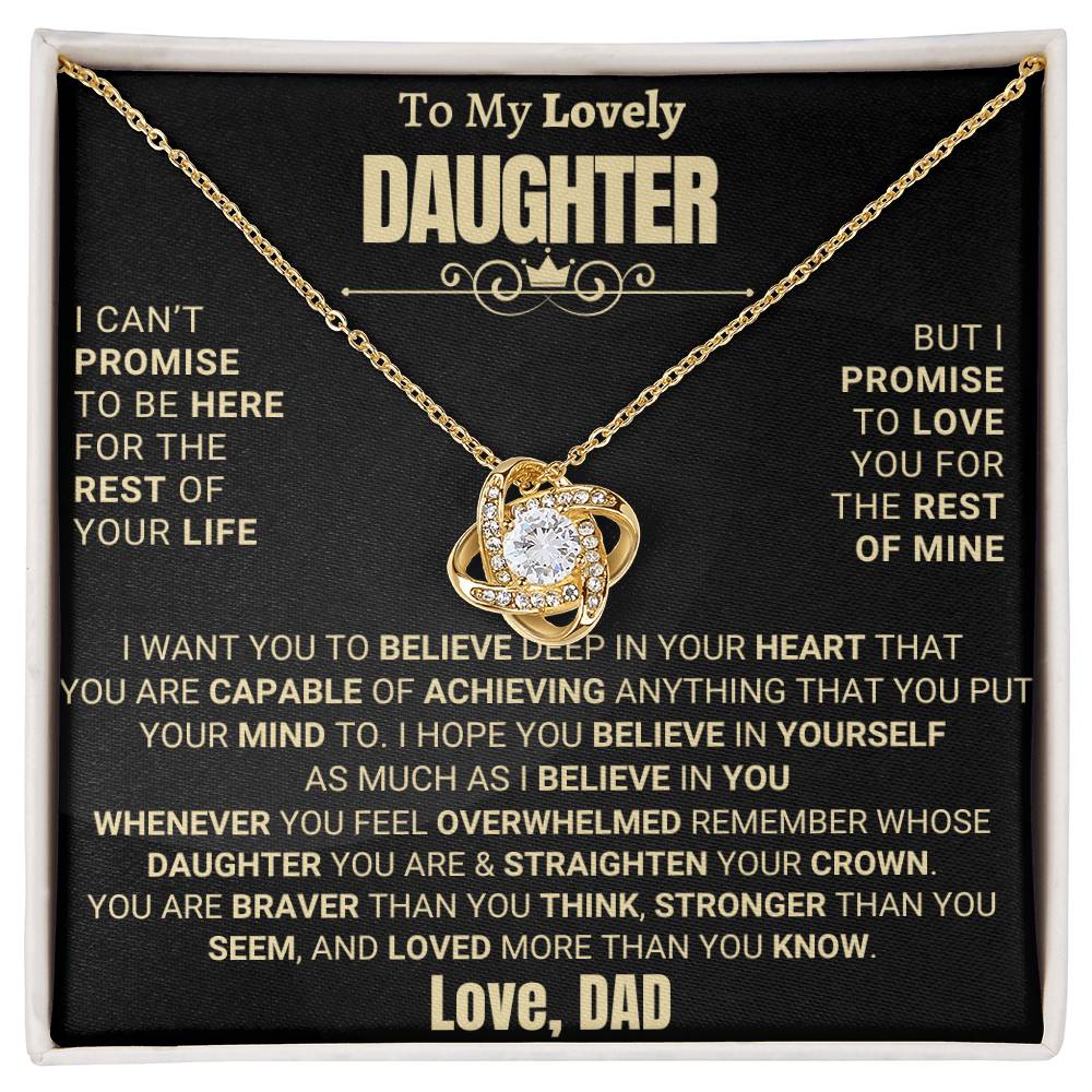 Heartfelt Gift for Daughter from Dad - Promise to love you - D16