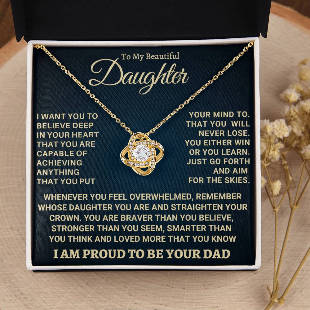 Heartfelt Gift for Daughter from Dad - Never forget that I love you