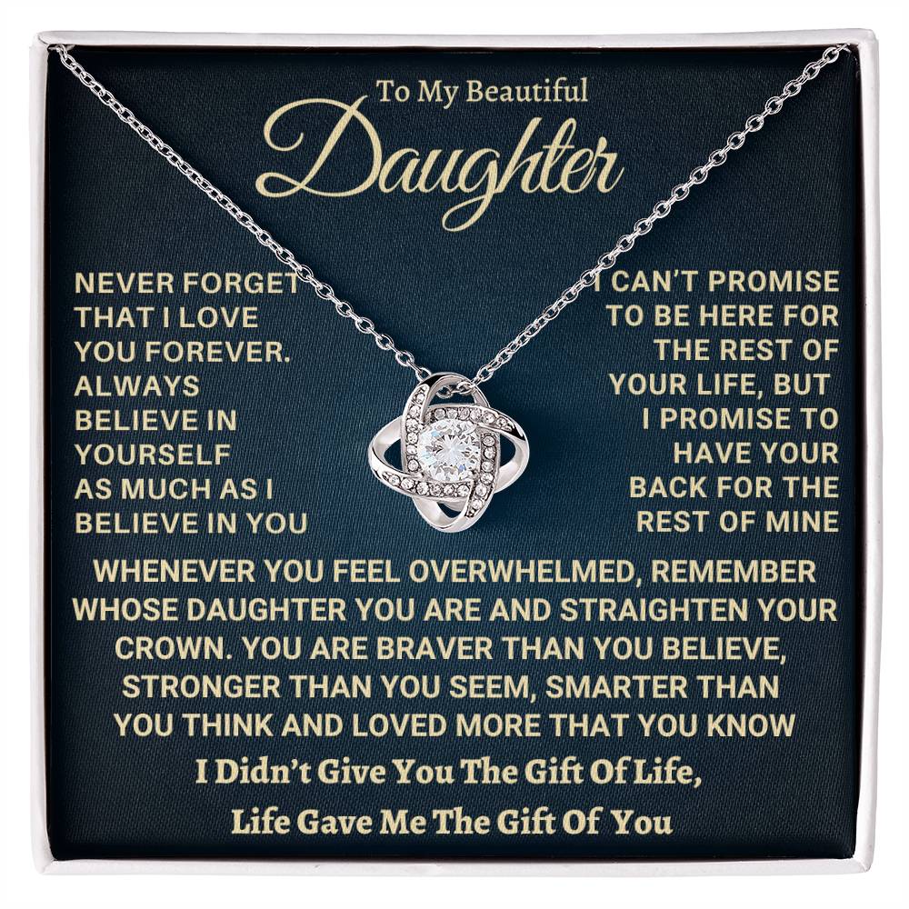 Heartfelt Gift for Daughter - I Promise to Have Your Back