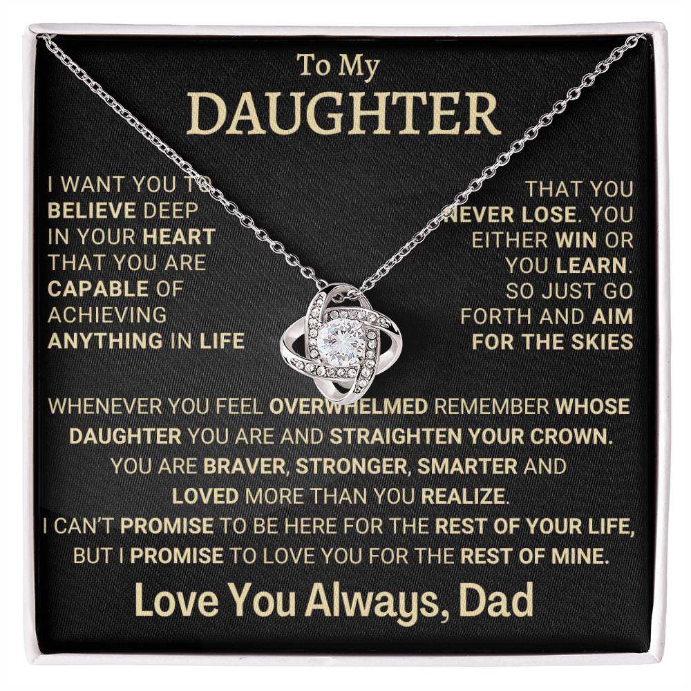 Heartfelt Gift for Daughter from Dad - Promise