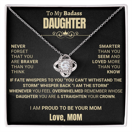 Empowering Gift for Daughter from Mom - I Am Proud To Be Your MOM