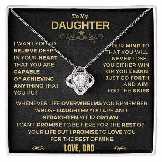 (ALMOST SOLD OUT) Gift for Daughter from DAD - Believe - LK