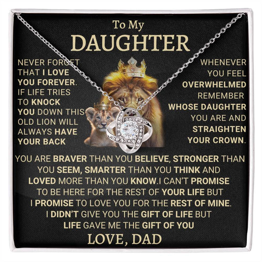 Heartfelt Gift for Daughter from Dad - This Old Lion Will Always Have Your Back