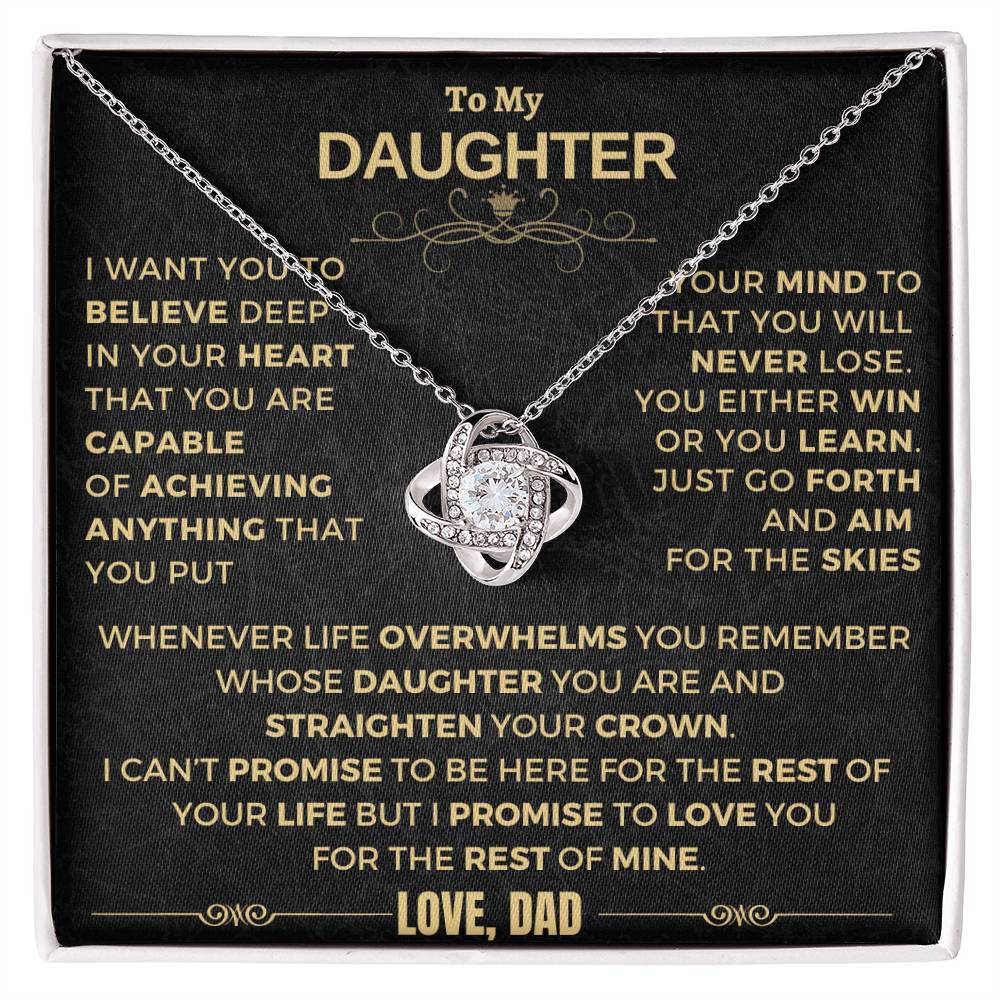 (ALMOST SOLD OUT) Gift for Daughter from DAD - Believe - LK-GFH