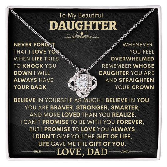 Beautiful Gift for Daughter from Dad - I Will Always Have Your Back