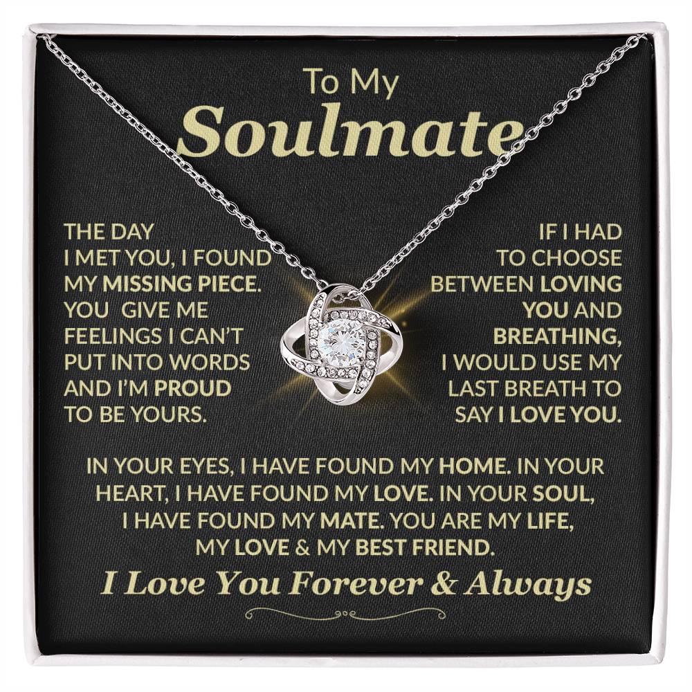 Heartfelt Gift for Soulmate - My love, my best friend