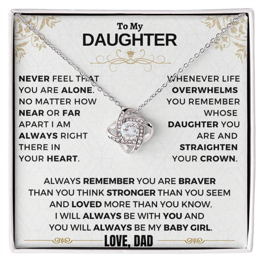 (ALMOST SOLD OUT) Gift for Daughter from Dad - Baby Girl - LN