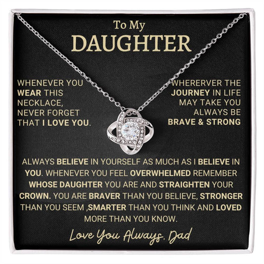 Heartfelt Gift for Daughter from Dad - Brave & Strong