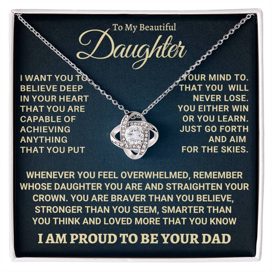 Heartfelt Gift for Daughter from Dad - Never forget that I love you