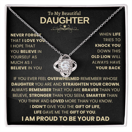 Heartfelt Gift from Dad to Daughter -This old lion will always have your back - TFG