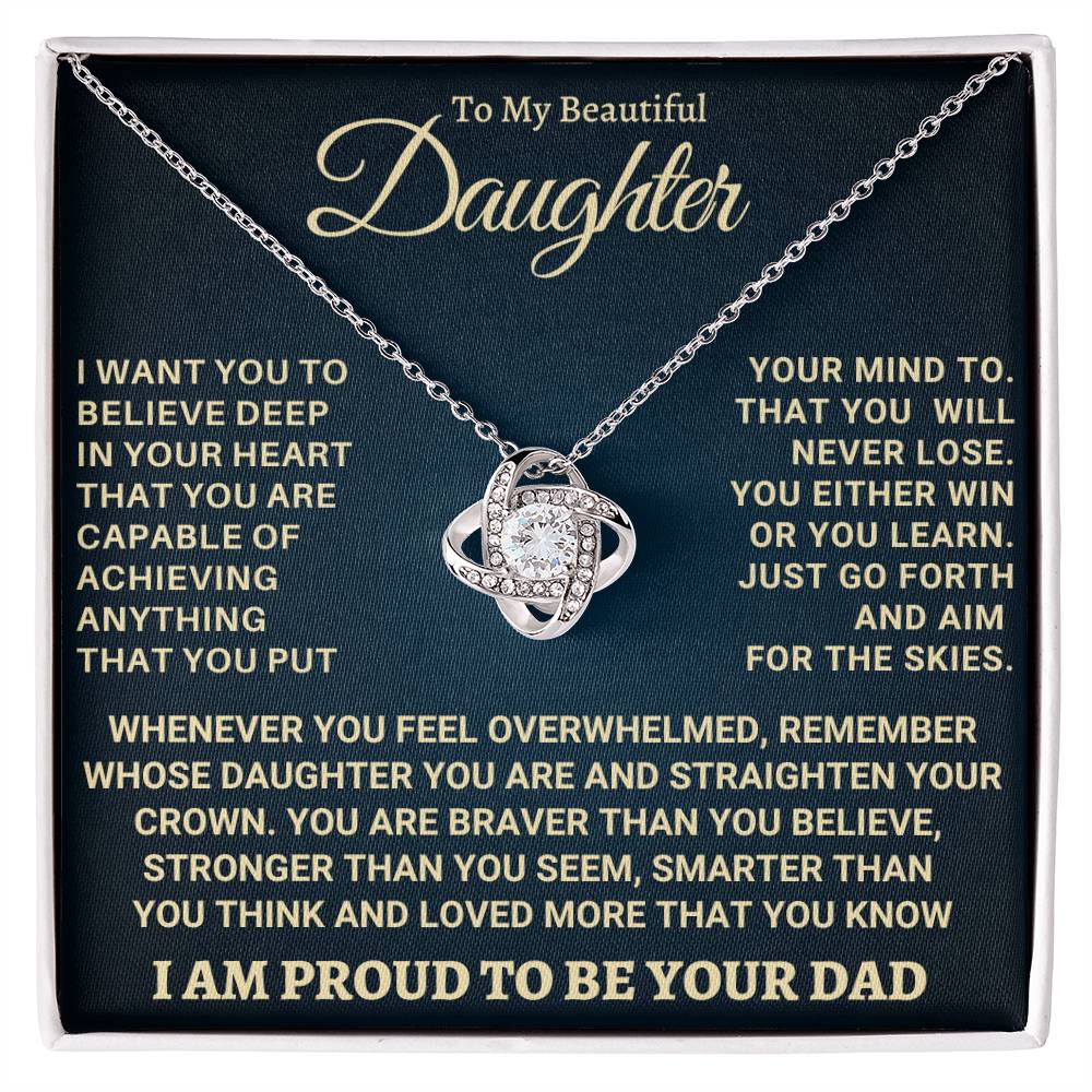 Heartfelt Gift for Daughter from Dad - Never forget that I love you