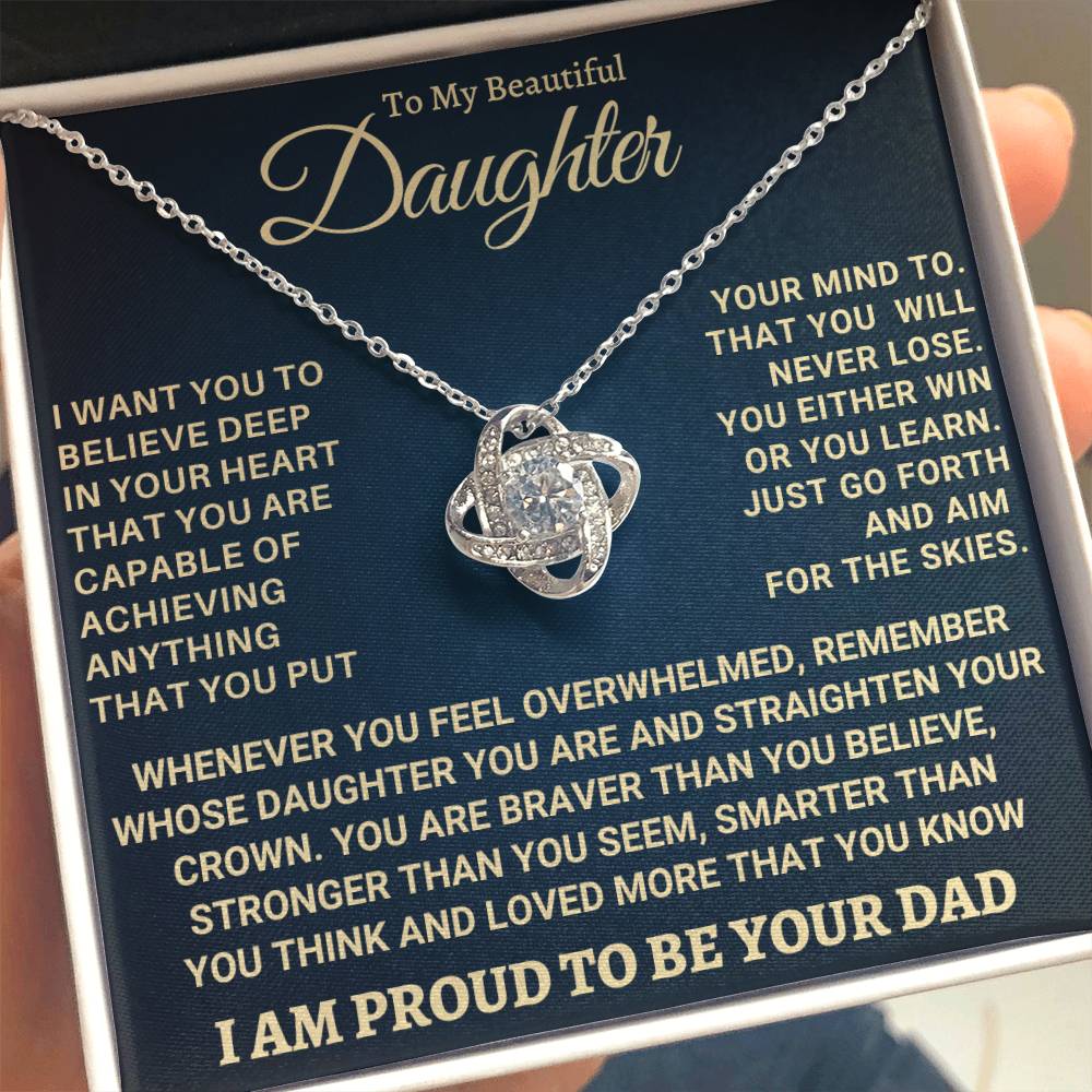 Heartfelt Gift for Daughter from Dad - Never forget that I love you