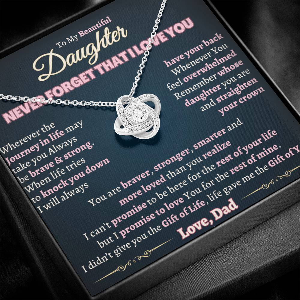 Heartfelt Gift for Daughter from Dad - Be Brave & Strong