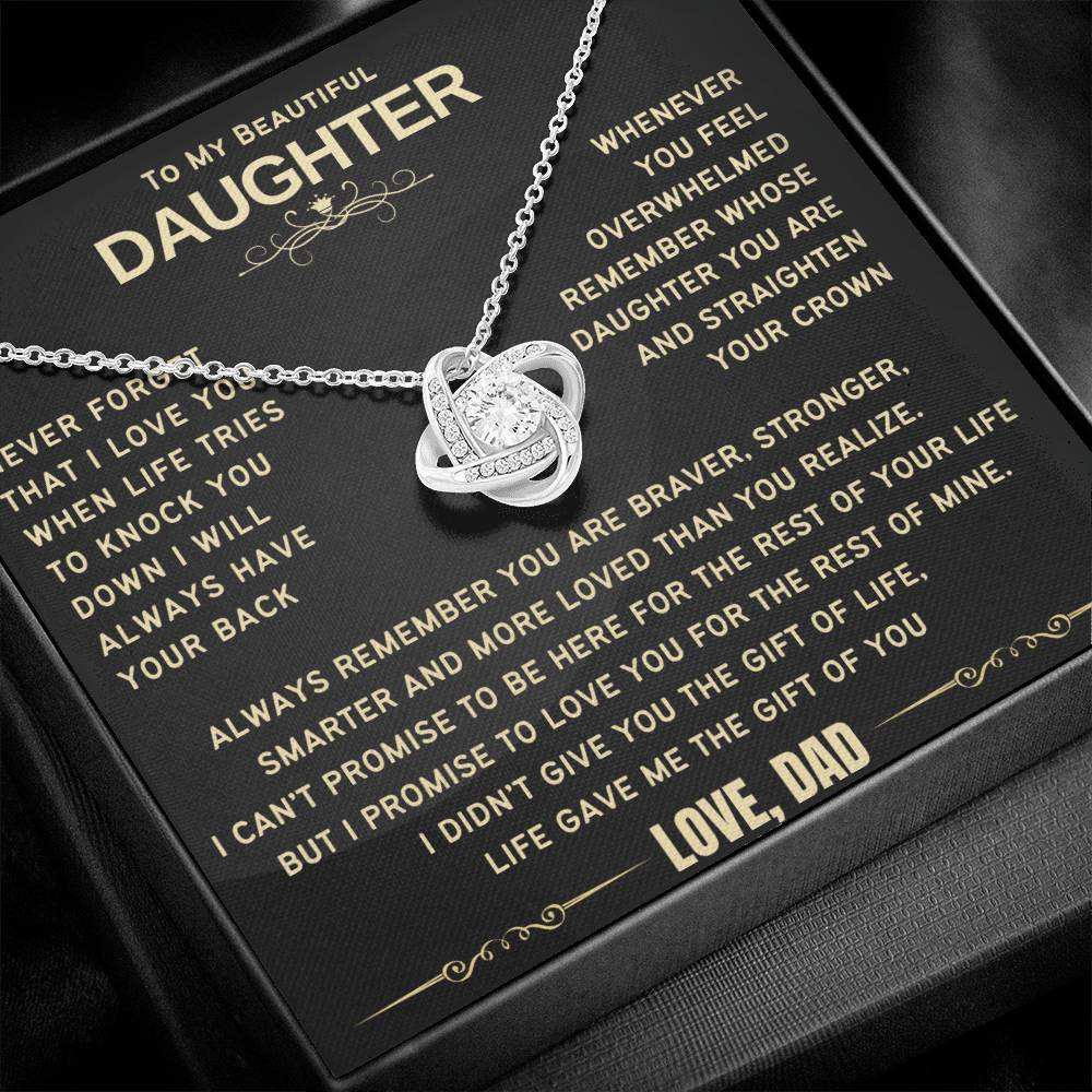 Heartfelt Gift for Daughter - Life gave me gift for you