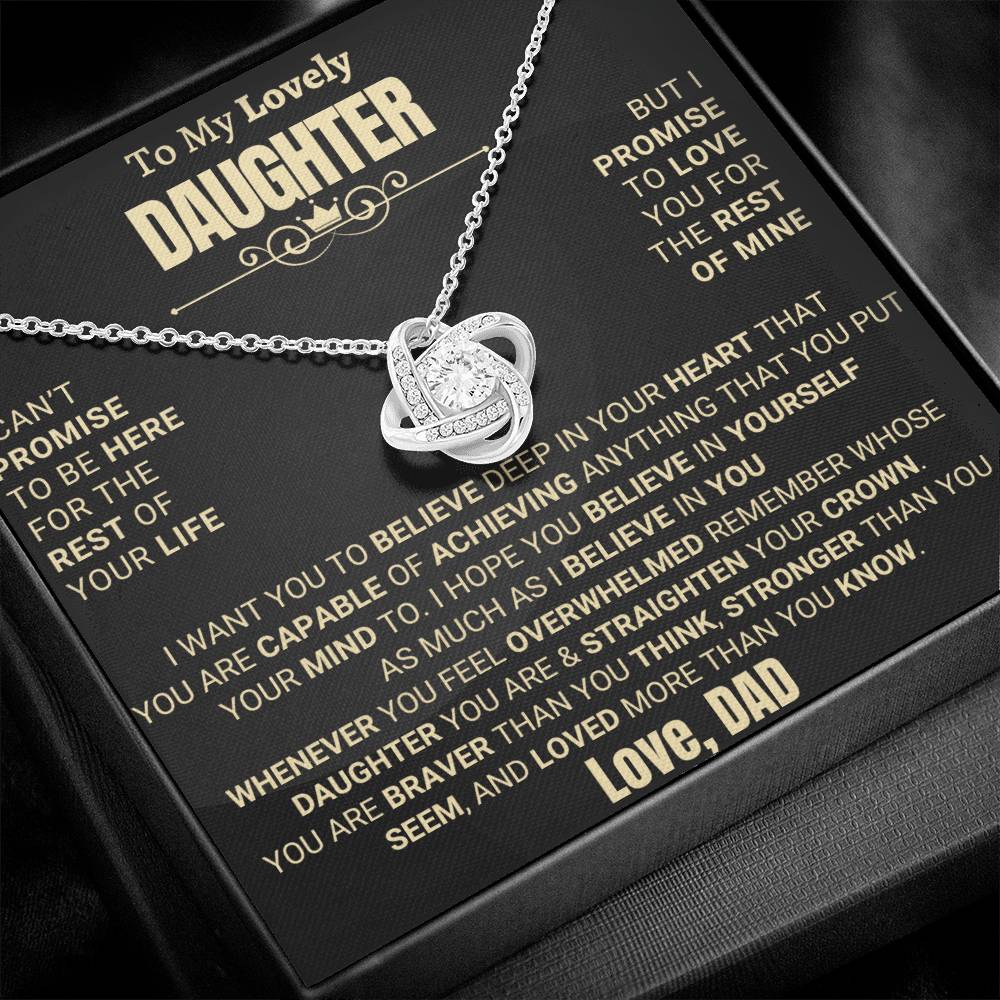 Heartfelt Gift for Daughter from Dad - Promise to love you - D16