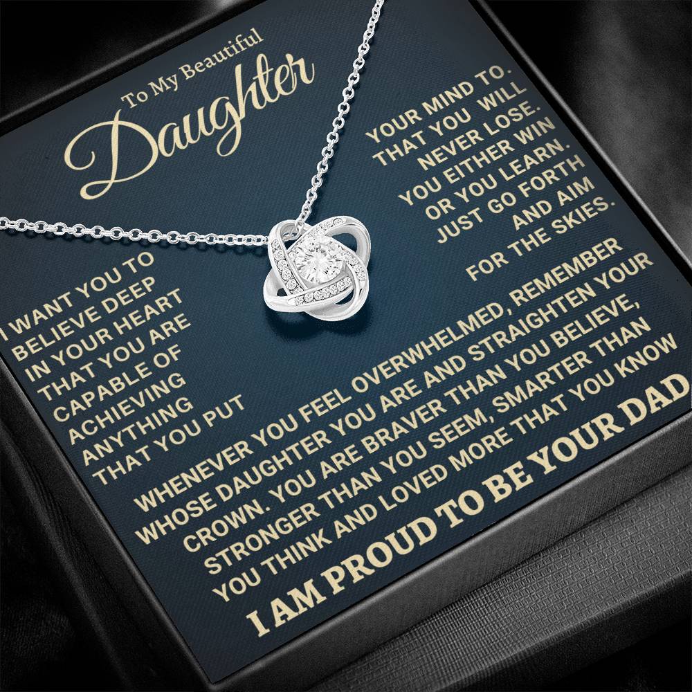 Heartfelt Gift for Daughter from Dad - Never forget that I love you