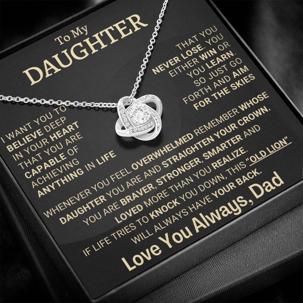 Heartfelt Gift for Daughter from Dad - You never lose - tfg