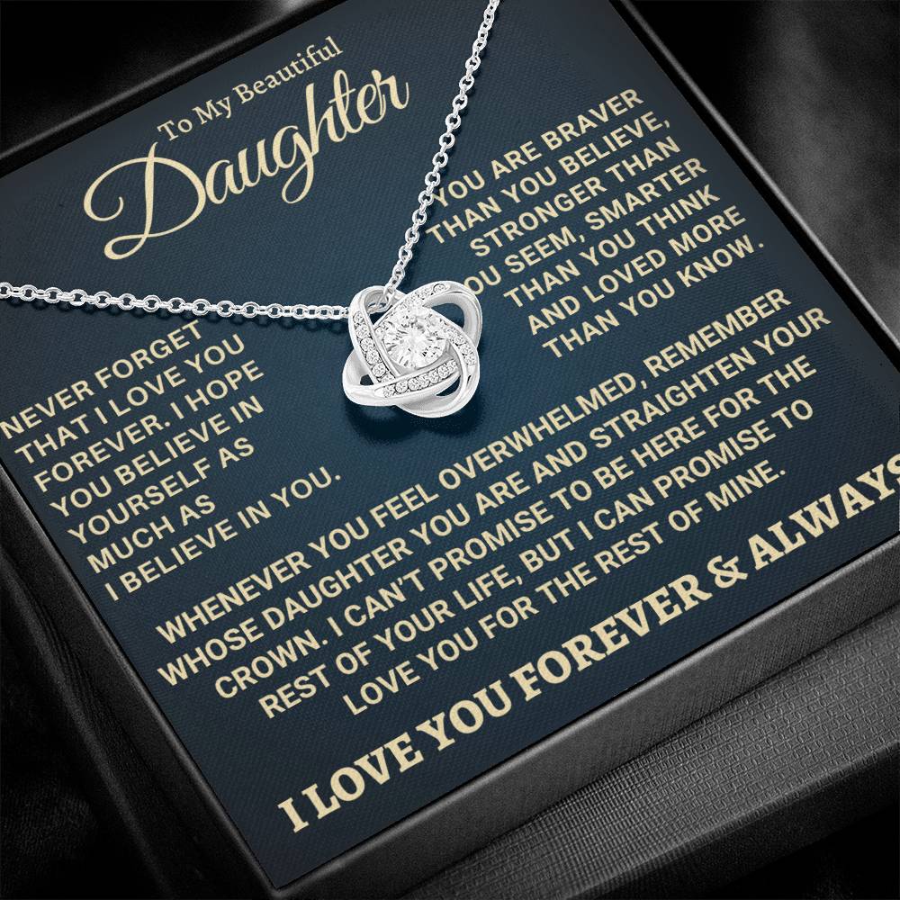 Heartfelt Gift for Daughter - Never forget that I love you - NB1