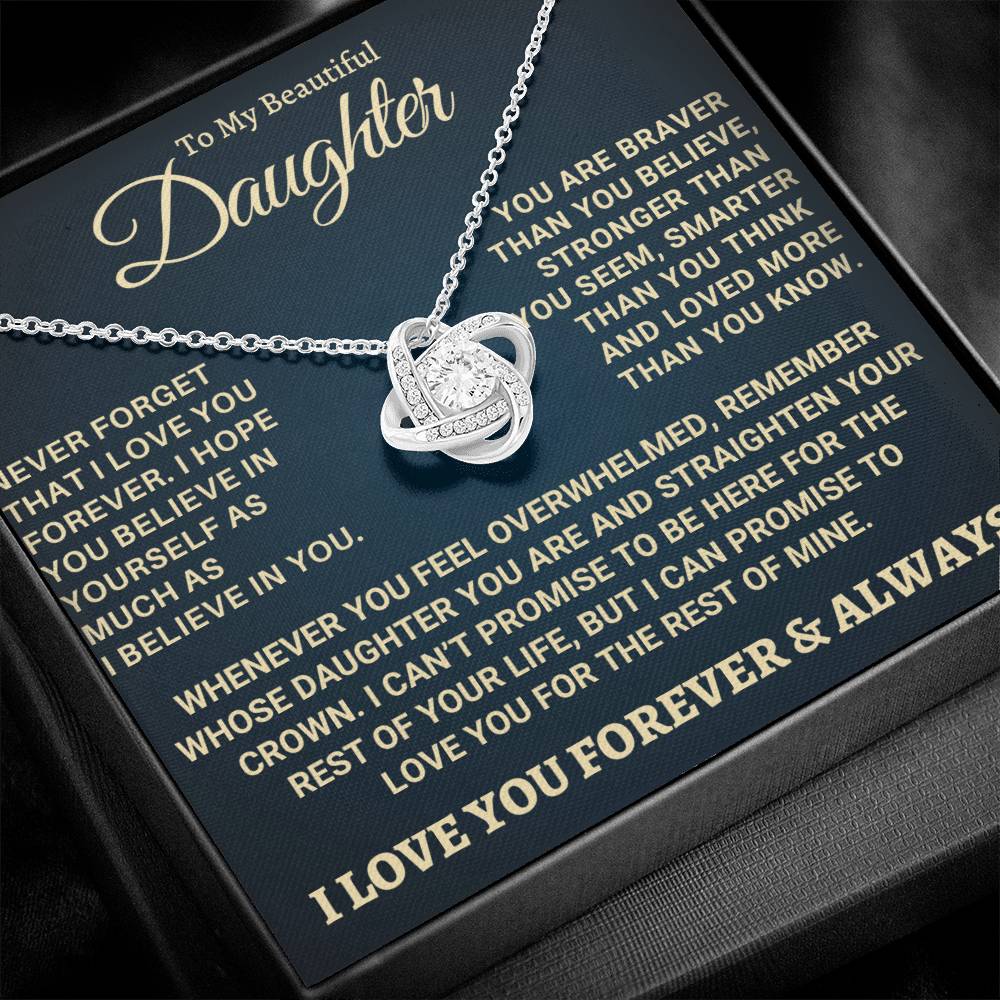 Heartfelt Gift for Daughter - Never forget that I love you - NB