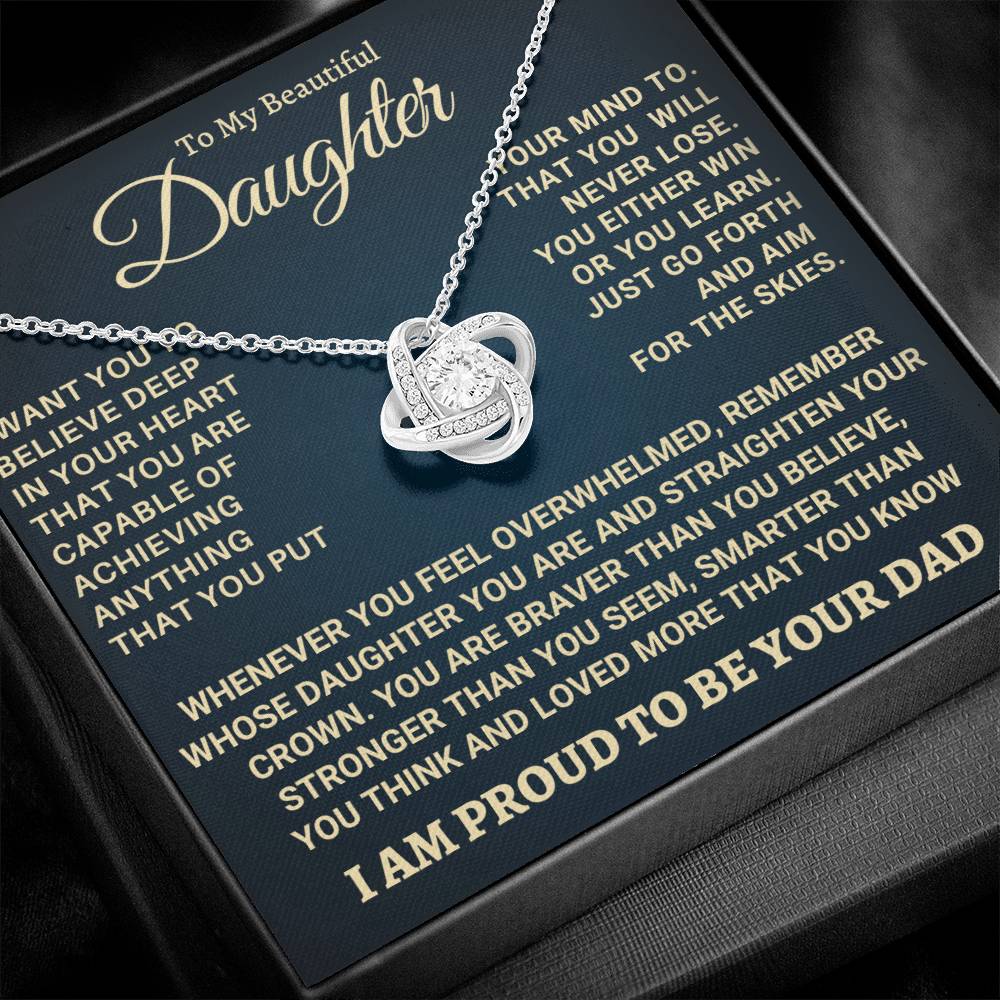 Heartfelt Gift for Daughter from Dad - Never forget that I love you