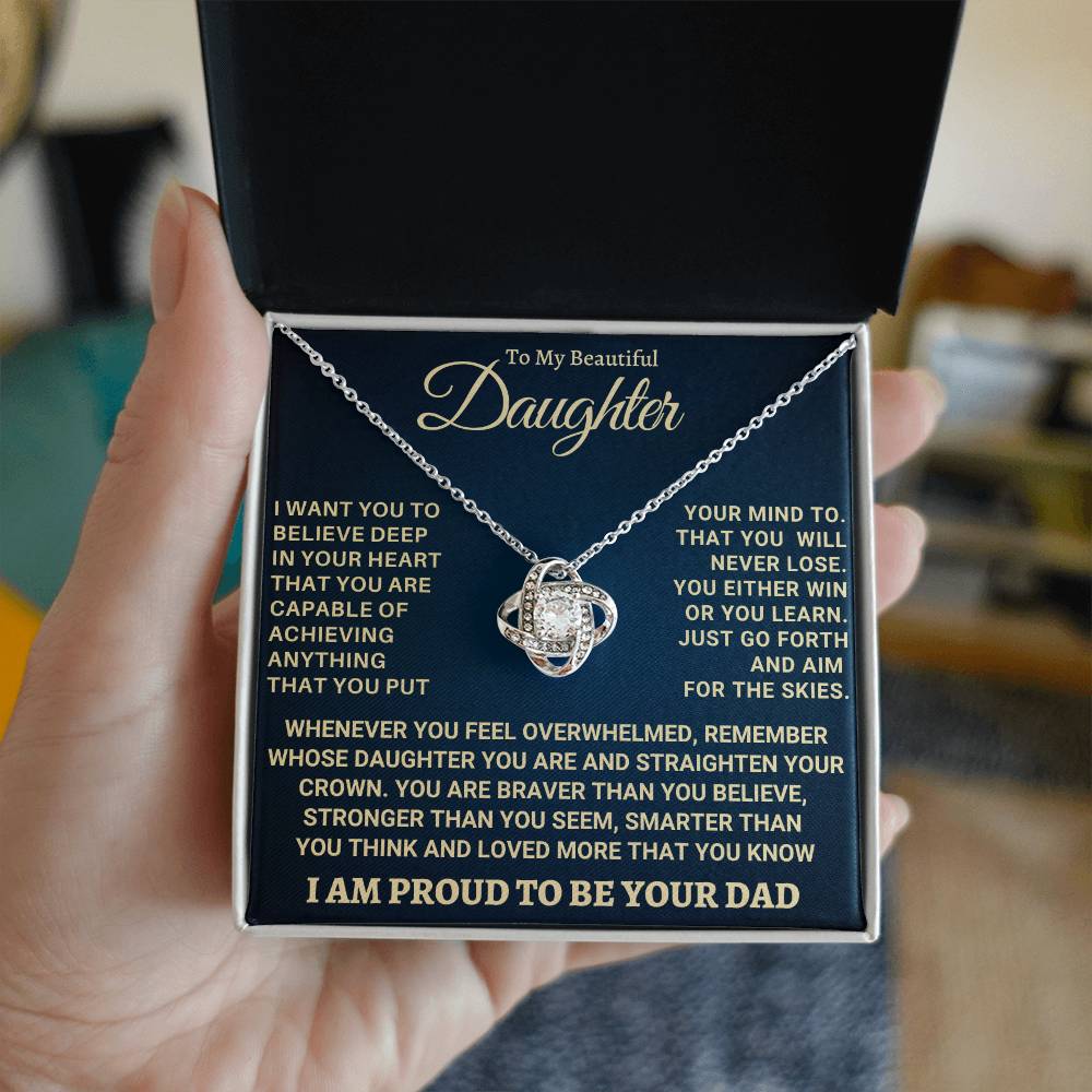 Heartfelt Gift for Daughter from Dad - Never forget that I love you