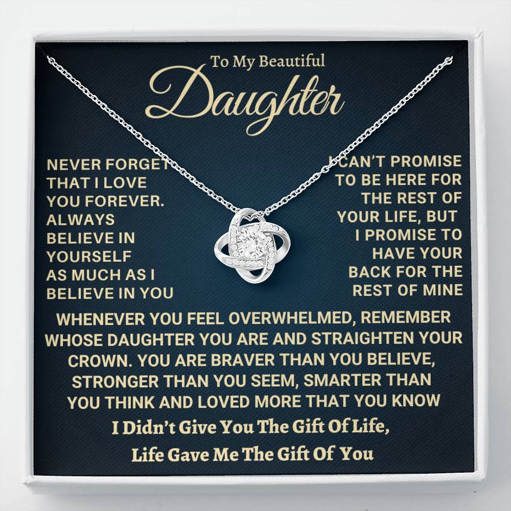 Heartfelt Gift for Daughter - I Promise to Have Your Back