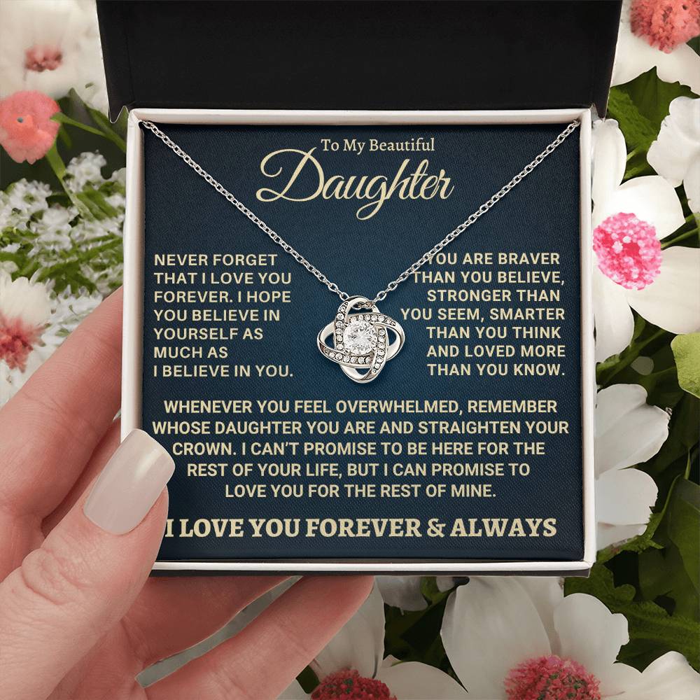 Heartfelt Gift for Daughter - Never forget that I love you - NB1