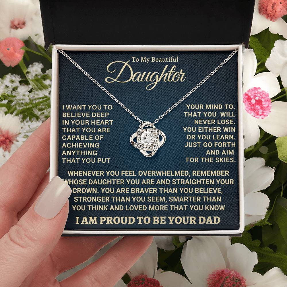 Heartfelt Gift for Daughter from Dad - Never forget that I love you