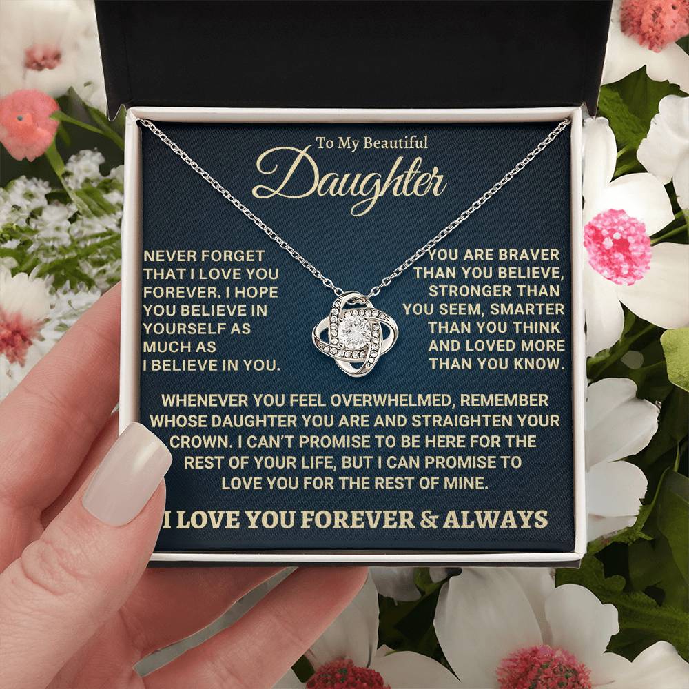 Heartfelt Gift for Daughter - Never forget that I love you - NB