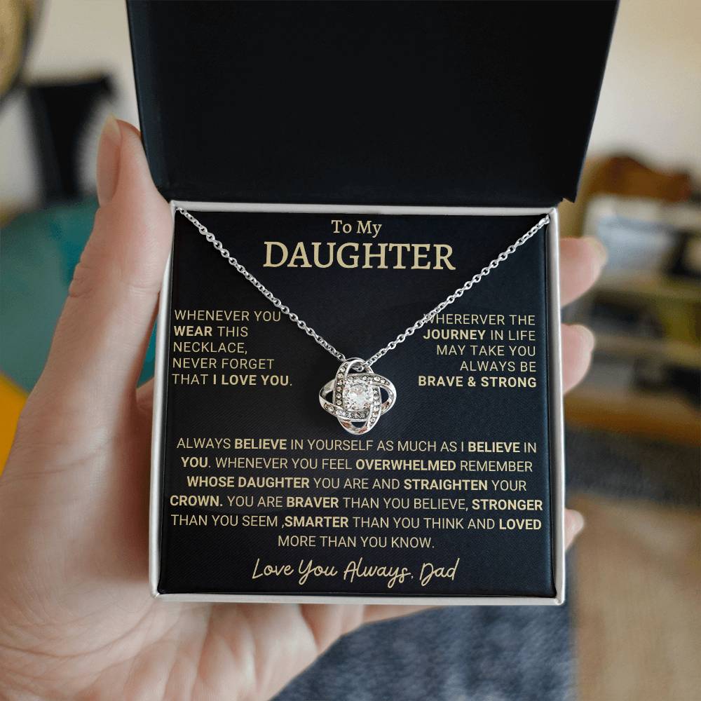 Heartfelt Gift for Daughter from Dad - Brave & Strong