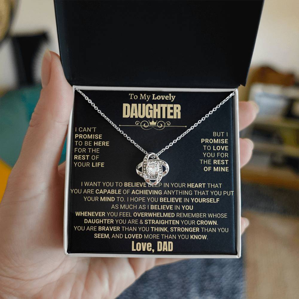 Heartfelt Gift for Daughter from Dad - Promise to love you - D16