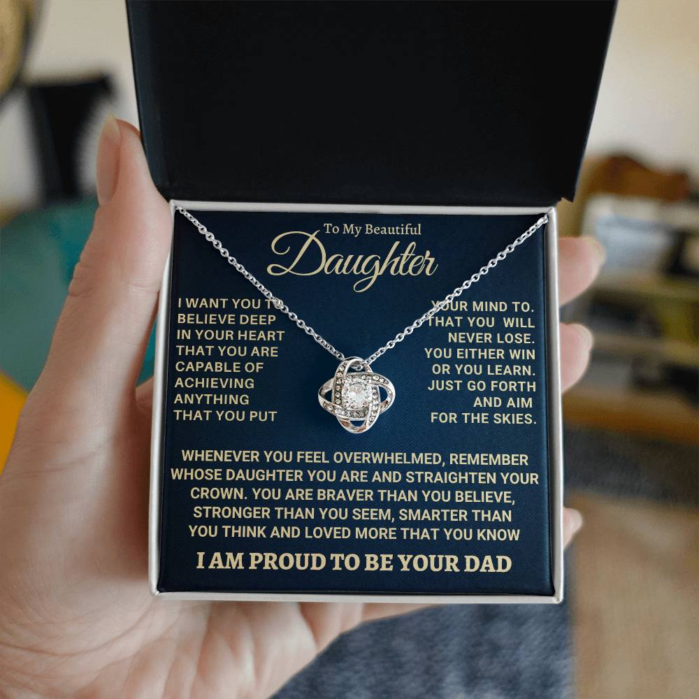 Heartfelt Gift for Daughter from Dad - Never forget that I love you