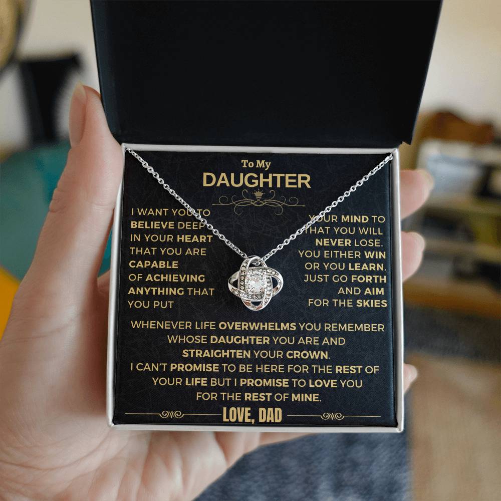 (ALMOST SOLD OUT) Gift for Daughter from DAD - Believe - LK