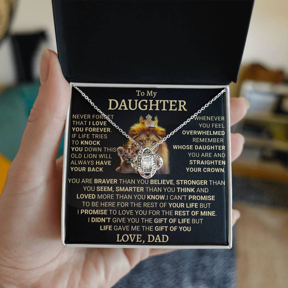 Heartfelt Gift for Daughter from Dad - This Old Lion Will Always Have Your Back