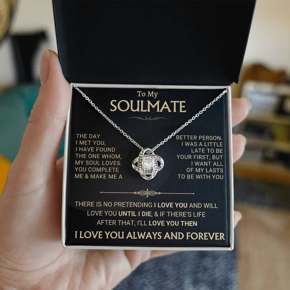 Heartfelt Gift for Soulmate - my soul loves you corrected