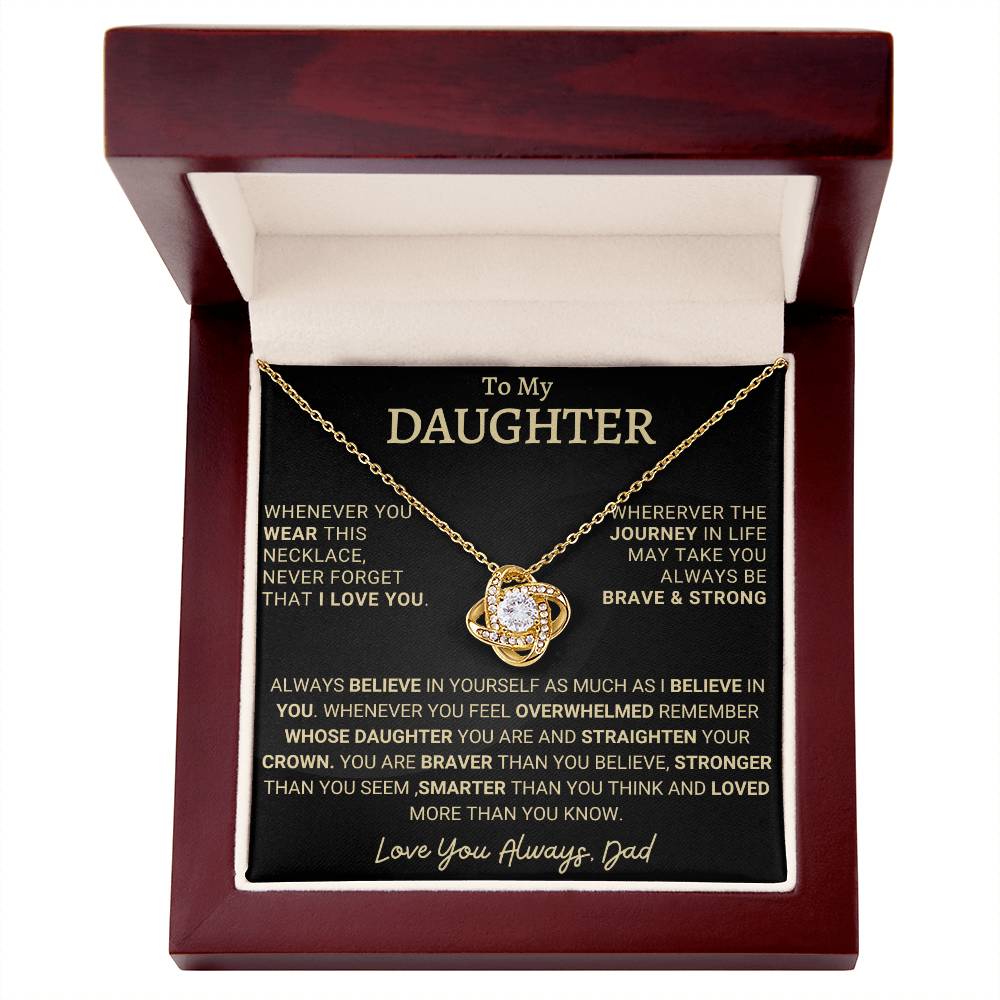 Heartfelt Gift for Daughter from Dad - Brave & Strong